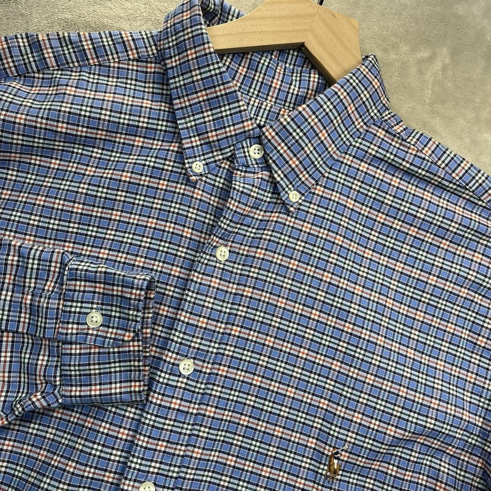 Ralph Lauren Men's‎ XLT Multicolor Plaid Long Sleeve Button Down Shirt Pony